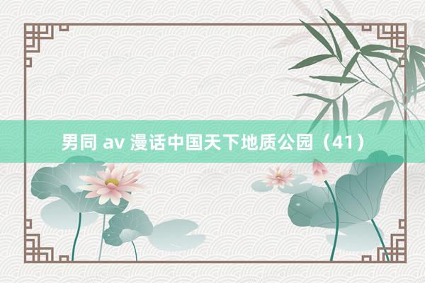 男同 av 漫话中国天下地质公园（41）