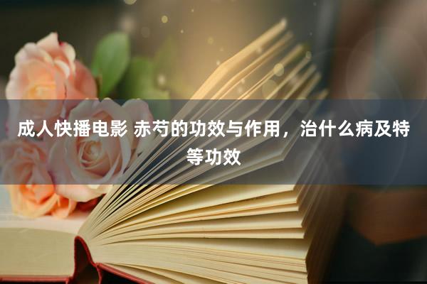 成人快播电影 赤芍的功效与作用，治什么病及特等功效