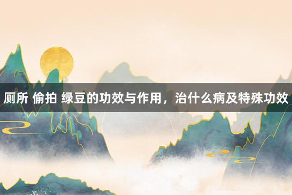 厕所 偷拍 绿豆的功效与作用，治什么病及特殊功效